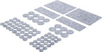 Felt Pads Set tinged with gray 80 pcs