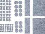 Felt Pads Set tinged with gray 80 pcs