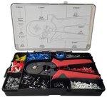 Crimping Tool for Ferrules 0.25 – 10 mm² with Assortment 0.5 – 10 mm²