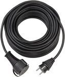 Rubber extension cable IP44 25 m black H05RR-F 3G1.5