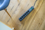 Secure-Tec power strip 6-way black
