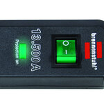 Power Strip with Surge Protection 3-way Anthracite 1.5m 13,500A H05VV-F 3G1.5