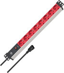 8-outlet Power Strip 2m H05VV-F 3G1.0 + Switch