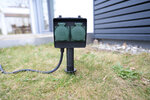 Garden Socket with Earth Spike IP44 2-way 1.4 m H07RN-F 3G1,5