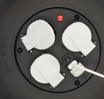 Cable Reel VL2-X 3-way with USB black 10 m H05VV-F 3G1.5