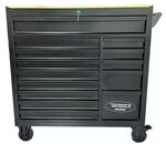 344-piece tool trolley with wooden top