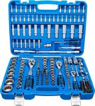 Socket Set Gear Lock 6.3 mm (1/4) drive / 10 mm (3/8) / 12.5 mm (1/2) 192 pcs.