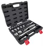 Socket set 1/2, 24-piece