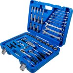 Socket Set Hexagon 6.3 mm (1/4) / 10 mm (3/8) Drive 92 pcs