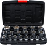 Socket Set Gear Lock 12.5 mm (1/2) Drive 19 pcs