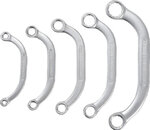 5-piece Obstruction Ring Spanner Set, Inch Sizes 1/4 - 7/8