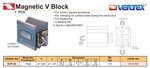 Magnetic V-block 7mm - 60mm