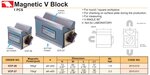 Magnetic V-block 8mm - 50mm