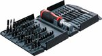 Torsion Bit Set with Ratchet Spinner Handle for Bits reversible 52 pcs