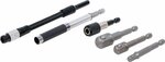 Adapter and Extension Bar Set for Electric Drills 6-pcs