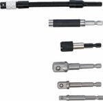 Adapter and Extension Bar Set for Electric Drills 6-pcs