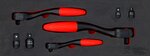 Reversible Ratchet and Adaptor Set Fine Tooth (1/4) - (3/8) - (1/2) 7 pcs