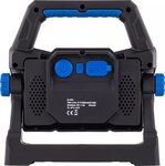 Floodlight rechargeable with bluetooth loudspeaker COB-LED