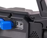 Floodlight rechargeable with bluetooth loudspeaker COB-LED
