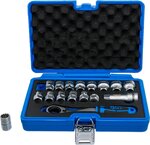 Go-Through Socket Set Gear Lock 10 - 24 mm 17 pcs