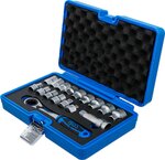Go-Through Socket Set Gear Lock 10 - 24 mm 17 pcs