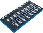 Tool Tray 1/3: Bit Socket Set  12.5 mm (1/2 inch)  T-Star (for Torx)  26 pcs.