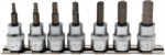 7-piece Bit Socket Set, Internal Hexagon, 3/8