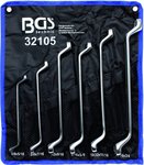Double Ring Spanner Set deep offset ends Inch Sizes 1/4 - 3/4 6 pcs