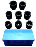 Impact Socket Set, Hexagon 25 mm (1) Drive 27 - 50 mm 8 pcs