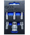 Screwdriver Bit Set (3/8) hex Drive Spline (for XZN) 6 pcs