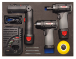 Cordless Polisher and Grinder Set in Tool Tray for Workshop Trolleys 10.8 V 8 pcs
