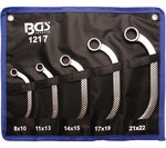 5-piece Obstruction Ring Spanner Set, 8x10-21x22 mm