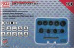 10-piece Special Twist Socket Set, 10-19 mm, 3/8