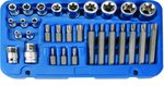 Bit and Socket Set | E-Type / T-Star (for Torx) | 30 pcs.