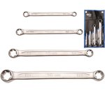 Double Ring Spanner Set with E-Type Ring Heads E6xE8 - E20xE24 4 pcs