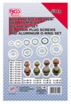 Oil Drain Plug Screws and Aluminium Seal Ring Assortment 534 pcs.