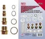 Oil Drain Plug Screws and Aluminium Seal Ring Assortment 534 pcs.