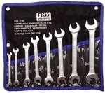 8-piece Open End Spanner Set, 6x7-20x22 mm