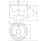 Pin Wrench for Gearbox Flange for Scania 72/80 mm