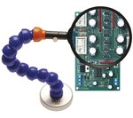 Magnifier with Flexible Arm and Magnetic Foot