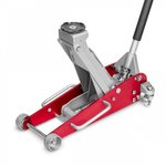 Hydraulic jack on wheels - alu/steel - 2.5 t