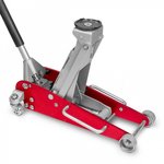 Hydraulic jack on wheels - alu/steel - 2.5 t