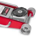 Hydraulic jack on wheels - alu/steel - 2.5 t