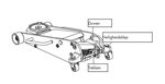Hydraulic jack on wheels - alu/steel - 2.5 t