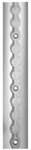 Rail in aluminium l.3000mm gebombeerd