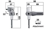 Right angle bit holder 75Nm