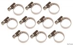 Hose Clamps Stainless 12 x 20 mm 10 pcs