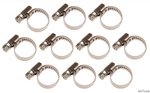 Hose Clamps Stainless 8 x 12 mm 10 pcs