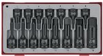 Impact socket set 1/2 & 3/8 tx-tc-tray 15pcs