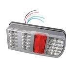 Rear lamp 5 function 225x105mm 43LED right